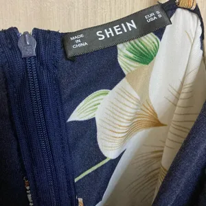 Shein floral navy dress in size small thumbnail 5