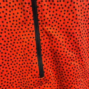 Nike Red and Black‎ Dotted Half-Zip Top. Nike pro dri fit. thumbnail 4