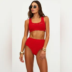 BEACH RIOT Kirby Bottom Ruby Crochet, Size Large , $138 thumbnail 8