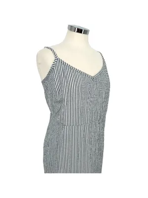 Market Spruce Coastal Nautical Striped Maxi Sun Dress Blue White Size 2X NWT thumbnail 6