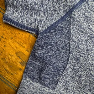 MP‎ Women Sport Crop Top Seamless Ribbed Heathered Blue Size L Gym Workout thumbnail 3