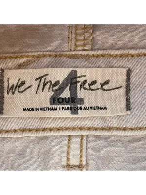 Free people We The Free Sunkissed Off White Denim Short Overalls Romper Size 4 thumbnail 13