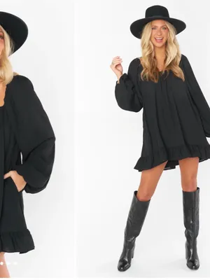 Show Me Your MuMu Black Briar Mini Dress size Medium thumbnail 2
