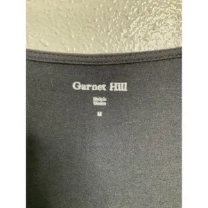 Garnet Hill Womens Black Long Sleeve Empire Waist Scoop Neck‎ Midi Dress Size M thumbnail 3