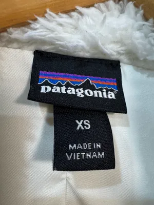 White Patagonia Los Gatos Fuzzy Full Zip Vest Size XS EUC thumbnail 5
