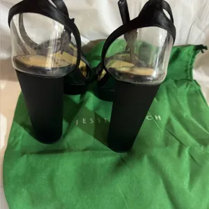 Jessica Rich Noir Black Platform Heels with dust bag size 37. thumbnail 11