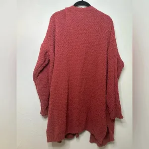 Umgee Chenille Cardigan Size XL Mauve Cozy Soft Warm Sweater Grandpa thumbnail 2