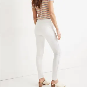 Madewell • 10" High-Rise Skinny Jeans in Pure White: Step-Hem Edition thumbnail 79