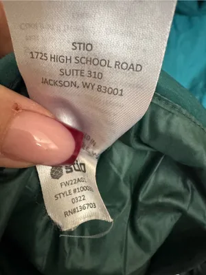 Stio East Butte Insulated Puffer Jacket Sz M Teal Green Outdoor Winter Hood thumbnail 7