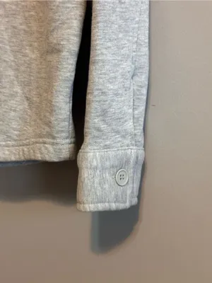 Gameday Couture Carolina Panthers Gray Button Front Sweatshirt Women's S thumbnail 7