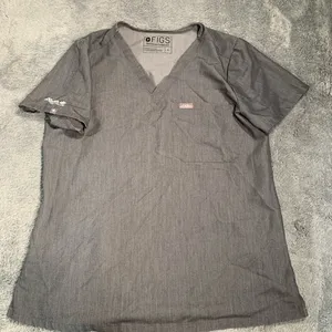 Figs gray technical collection scrub top aya small thumbnail 1