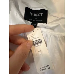 Bardot Razia White One Shoulder Bow Bubble Mini Dress‎ NWT 6 thumbnail 6