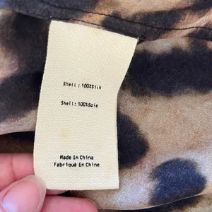 L'AGENCE Silk Leopard Print Sleeveless silk blouse with neck bow size XS thumbnail 5