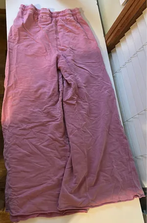 Easel Distressed wide leg lounge pants thumbnail 2