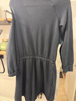 aerie Black Long-Sleeve Drawstring Waist Jumpsuit thumbnail 4