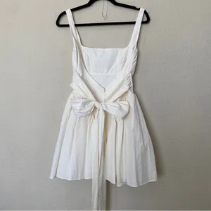 HOUSE OF CB 'Florianne' Ivory Bow Mini Dress size S thumbnail 7