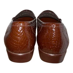 SAS Tripad Simplify Brown Patent Crocodile Embossed Leather Loafers Women's 7.5‎ thumbnail 2