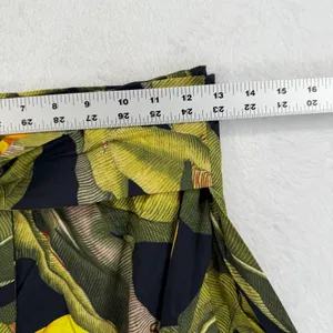 FARM Rio Black Banana Craze Front Tie High Low Skirt‎ Womens Size S Tropical thumbnail 2