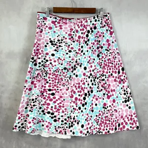 Lapis Womens Polka Dot A Line Skirt Medium USA Made Y2K Retro Festival Fun Artsy thumbnail 2