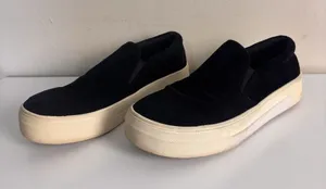 Steve Madden Gills Black SuedeSlip On Platform Sneaker Women’s 6M thumbnail 1