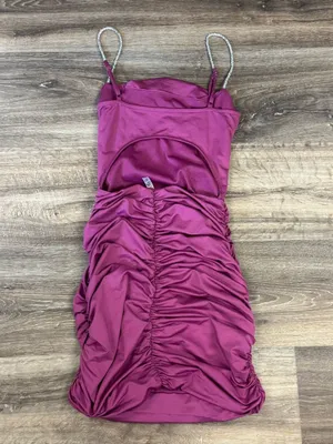 Lucy In The Sky Rhinestone Bodycon Dress in Mauve Women’s Medium thumbnail 7