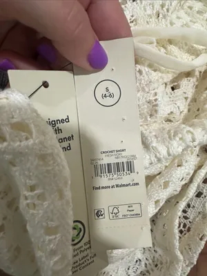 No Boundaries Crochet Lace High Waist Cream Shorts crochet short fresh ivory thumbnail 2