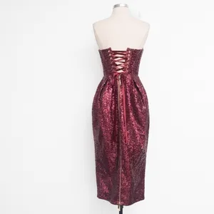 Bronx and Banco Maraya Sequin‎ Strapless Midi Dress thumbnail 4