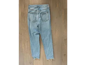 Old Navy Light Blue High Rise Straight Leg Jeans Size 0 thumbnail 5
