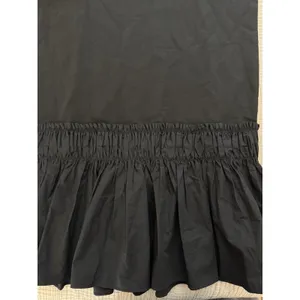 English Factory Drop Waist Mixed Media Dress‎ Medium Black Smocked Shift thumbnail 4