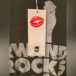 Wildfox Rawanda Rocks Women’s Grey Oversized Tee Shirt Size Medium thumbnail 7