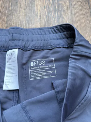 FIGS Women’s Space Navy Blue High Waisted Yola Skinny Scrub Pants - Size XXL thumbnail 3