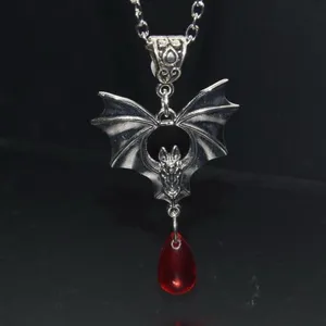 Bat Pendant Necklace Silver thumbnail 5