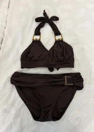 Anne Cole Brown Bathing Suit Bikini  thumbnail 1