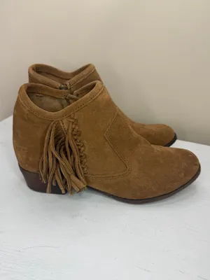 Minnetonka 1523 Blake Boot Brown Side Zipper and Fringe women’s size 8.5 thumbnail 3