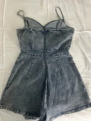 Flying Tomato Jean Romper Dress thumbnail 2