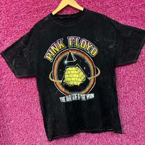 Pink Floyd Dark Side Of The Moon mineral wash Rock Tshirt size large thumbnail 3
