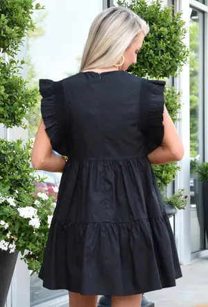 English Factory Dress Black Ruffle thumbnail 2