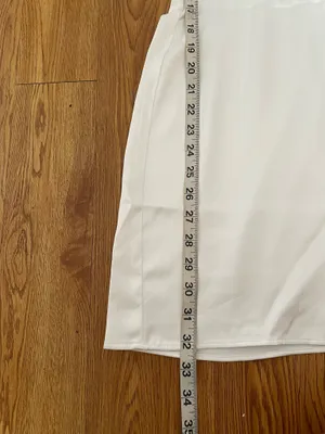 Zara satin effect corset dress in white thumbnail 4