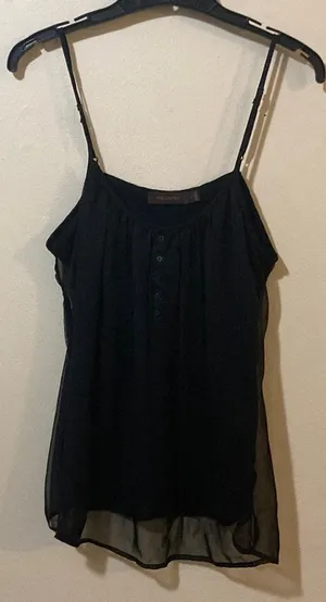 Sheer black tank top-The Limited thumbnail 1