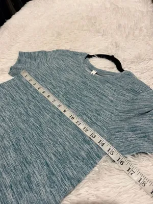 Athleta In Motion Tee in Heather Blue XS thumbnail 3