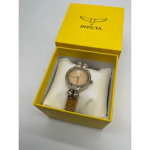 Invicta Wildflower I Womens Gold Tone Crystal Bezel Watch 30mm New in Box thumbnail 3
