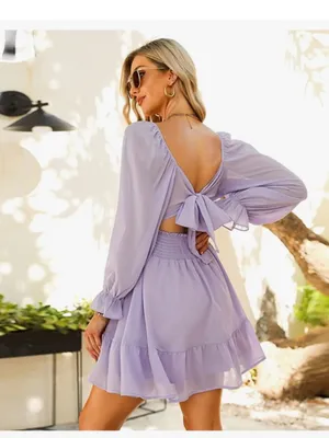Exlura Purple dress thumbnail 6