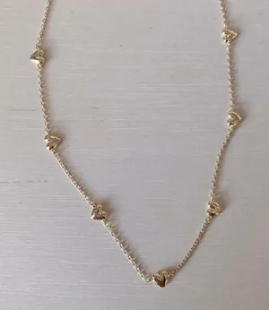 Madewell NWOT gold dainty heart necklace thumbnail 1