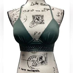 Shade and Shore bikini top Olive green Size 34 B thumbnail 1