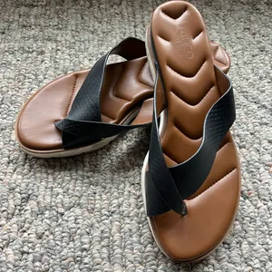 Franco Sarto Darius Black and Brown Women's Sandals thumbnail 1