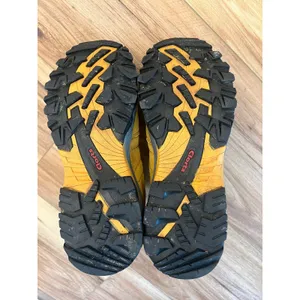 Clorts Wm 7 Uneebtex Hiking Boots Yellow Suede Waterproof Mid Top Outdoor Hiking thumbnail 9
