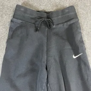 Nike Womens Sportswear Fleece‎ Joggers Black Sweatpants Small Drawstring Swoosh thumbnail 2