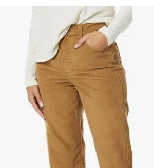 NWT Levi's Women's 314 Shaping Straight Brown Corduroy Jeans 28X30 thumbnail 2