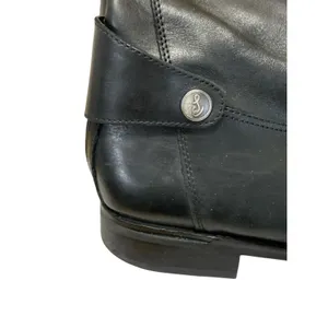 Sam Edelman Mikala Women's Leather Black Strap Zip Up Knee High Boots Size 10 thumbnail 5