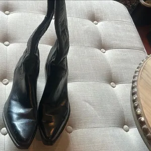 FRYE True Vintage Black Label | Original Black Billy Pull On Deco Stitch Boots thumbnail 4